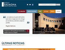 Tablet Screenshot of fundacionrogeliosalmona.org